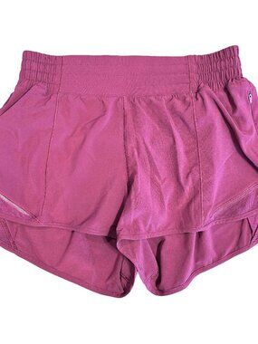 Lululemon Tracker Short V 4” Berry Magenta Run Lined Shorts Women 6